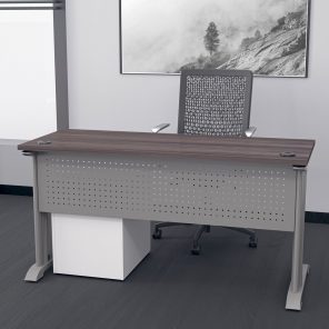 Digital Render of Indigo Series Laminate Office Desk with C-Legs