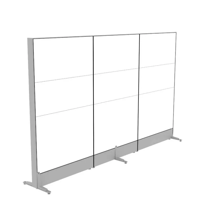 Render of Freestanding Office Wall Partition