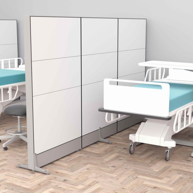 Alternate Render of the Freestanding Office Wall Partition | 65"H | Sapphire Cubicle System
