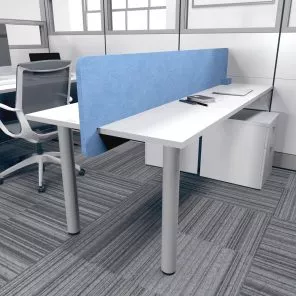 Render of eSCAPE Slide Acoustic Desk Divider
