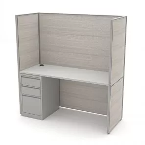 Render of Contemporary Cubicle Desk