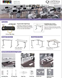 Quantum Series Sit Stand Desk Information Sheet