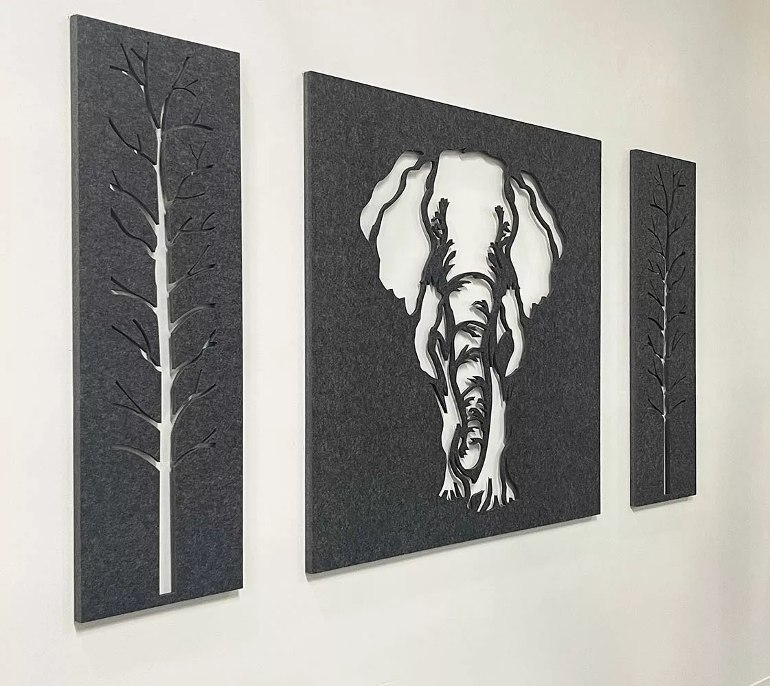 elephant eSCAPE wall art design-3