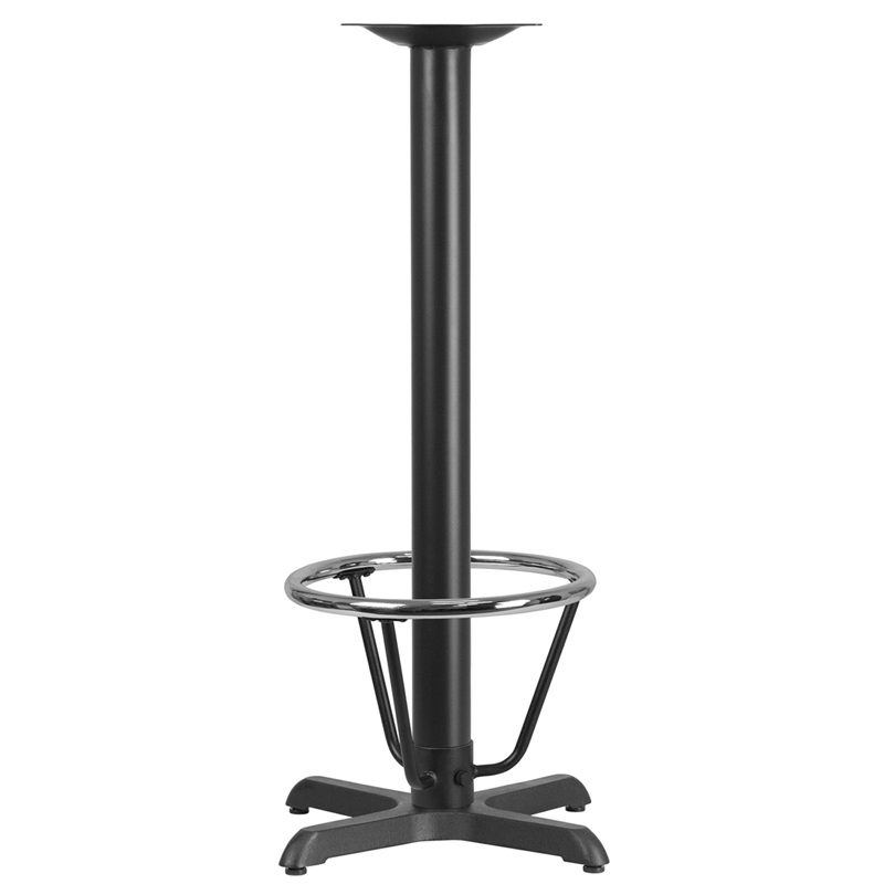 Restaurant Table X-Base with Foot Ring