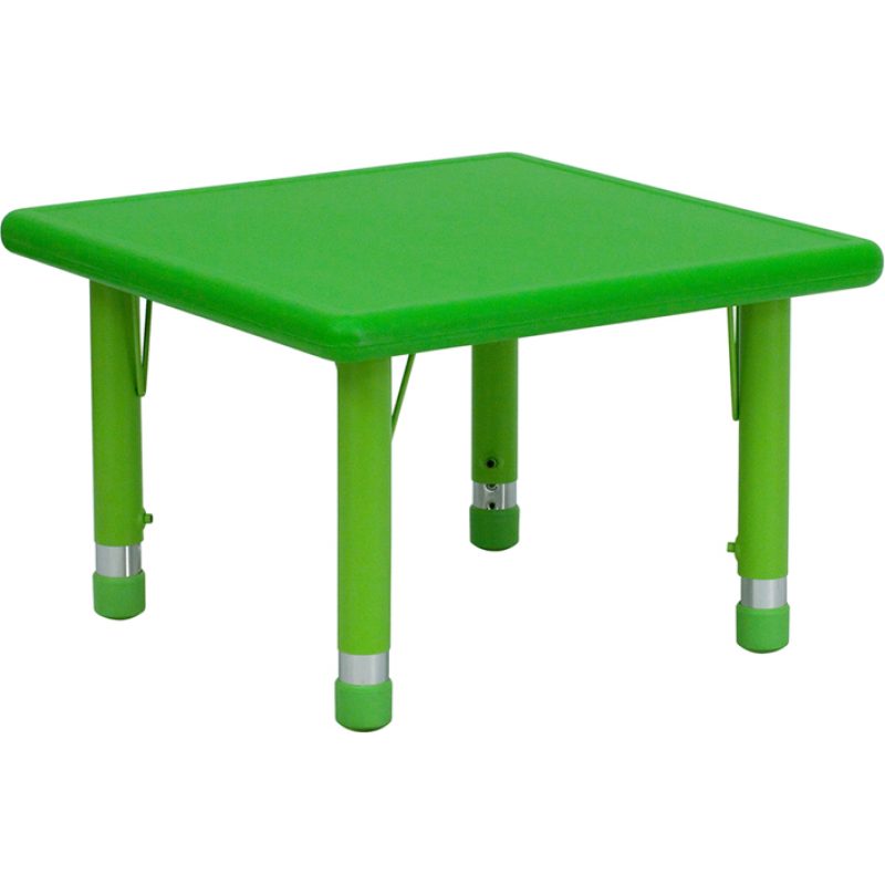 Square Plastic Height Adjustable Activity Table
