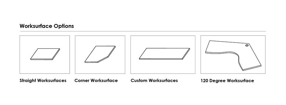 Sapslim Worksurface Options