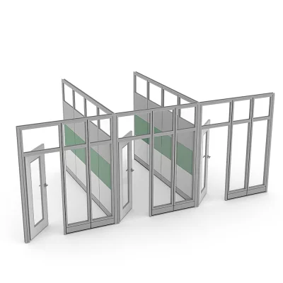Render of Office Partition Panels