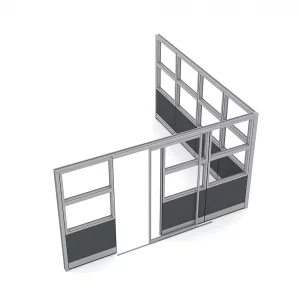 Render of Glass Office Partitions