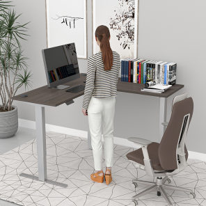 Quantum Sit-to-Stand L Shaped desk