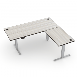 Render of Quantum Series L-Shaped Electric Sit-Stand Desk