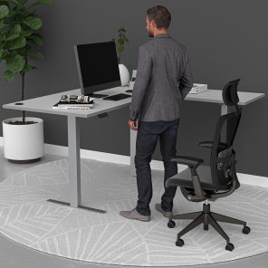 Quantum Series Sit-To-Stand Desk L-Shaped 36"