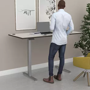 Quantum Series Electric Sit-Stand Desk 9 Size Options 8 Laminate Options