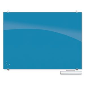 Visionary Hierarchy Magnetic Glass Boards in blue