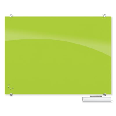 Visionary Hierarchy Magnetic Glass Boards in green
