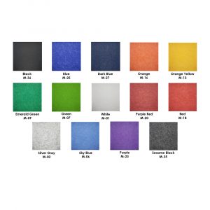 PET material color selection swatch