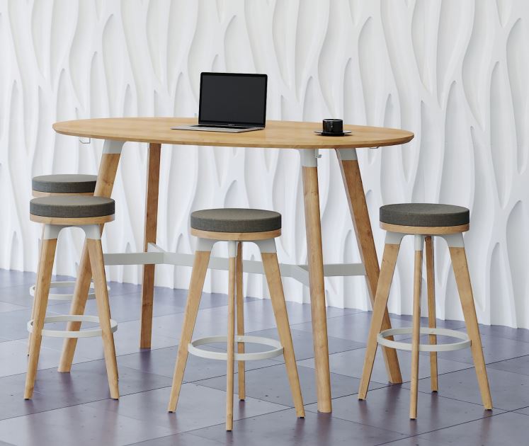 Resi Series Veneer Bistro Collaboration Table SKUTCHI Designs Inc.