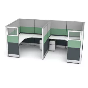 2-Person Cubicle Workstations Sapphire Cubicle System