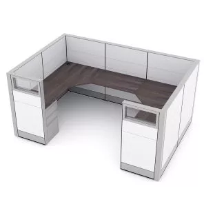 Modern U-Shaped Cubicle Sapphire Cubicle Collection