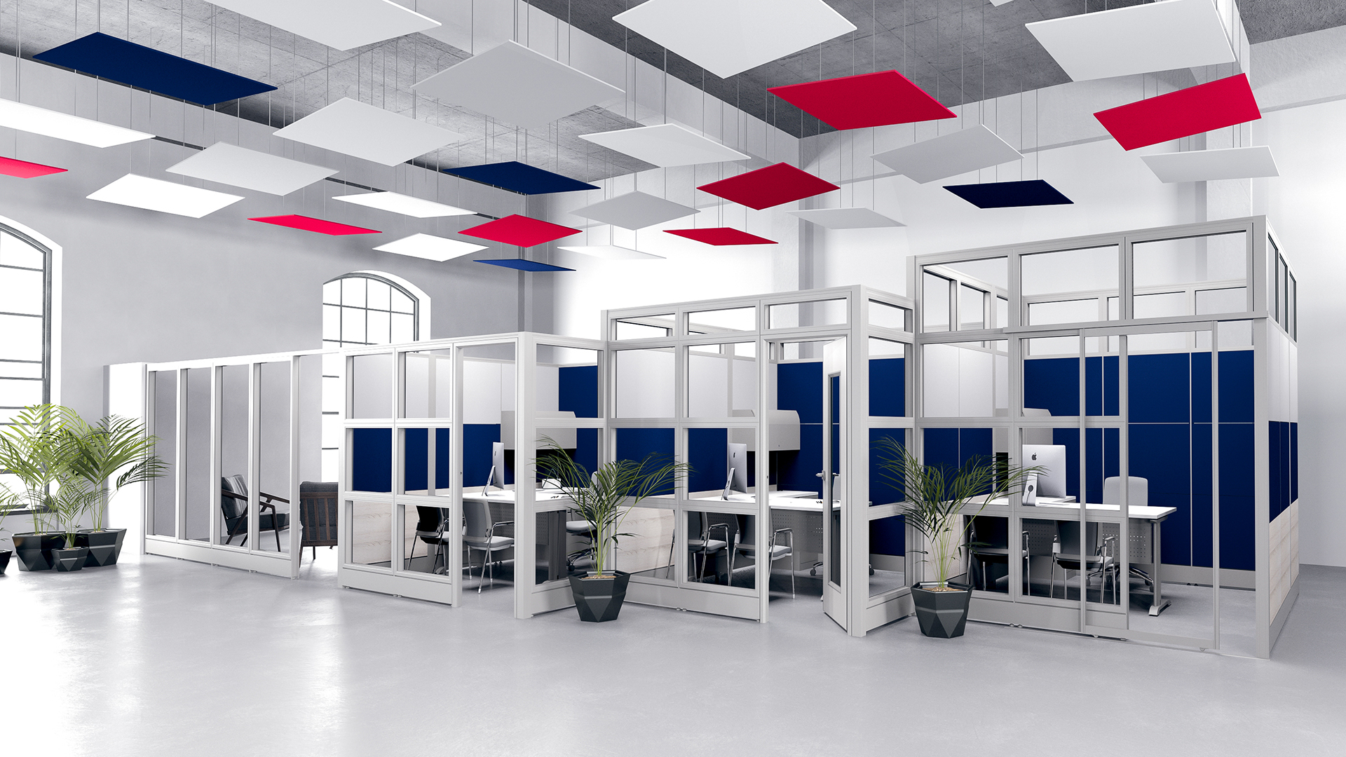 Skutchi Design Rendering | Sapphire Cubicle Systems