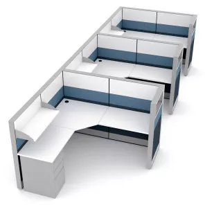 Contemporary Cubicle Workstations Sapphire Cubicle System