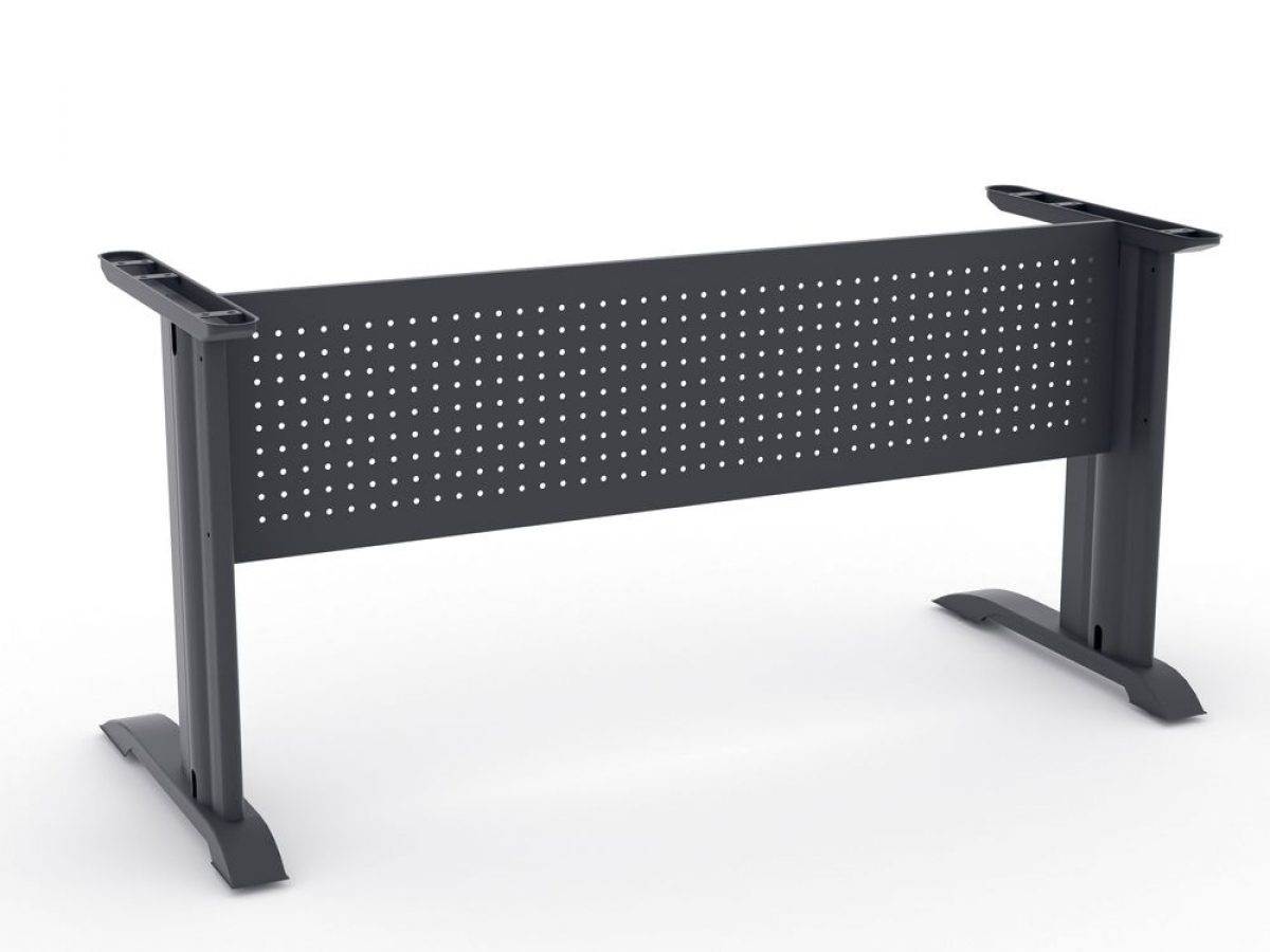 OfficeSource | StandUp Standing Desk Collection | Metal Perforated Modesty  Panel - 53W