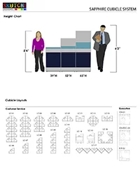 Sapphire Cubicle Layout Options