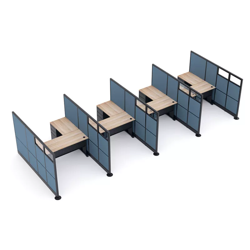 Customer Service Cubicles 4-Person Emerald Cubicle Collection