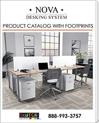 Nova Desking System Catalog with Footprints