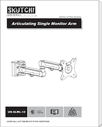 Quantum Slat Wall Monitor Arm Installation Instructions