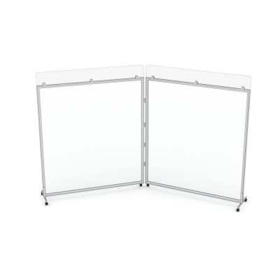 Render of Office Divider with Hinge