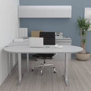 Render of Executive Office Suite with Sit to Stand Desk