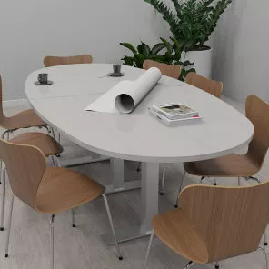 8 Person Boval Conference Table