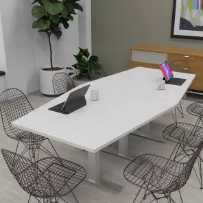 8 Person Hexagon Conference Table