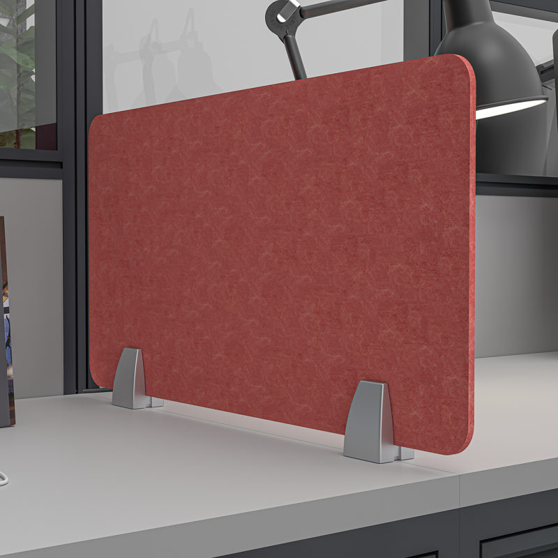 12" Acoustic Privacy Screens Desk Top Mounted 14 Colors