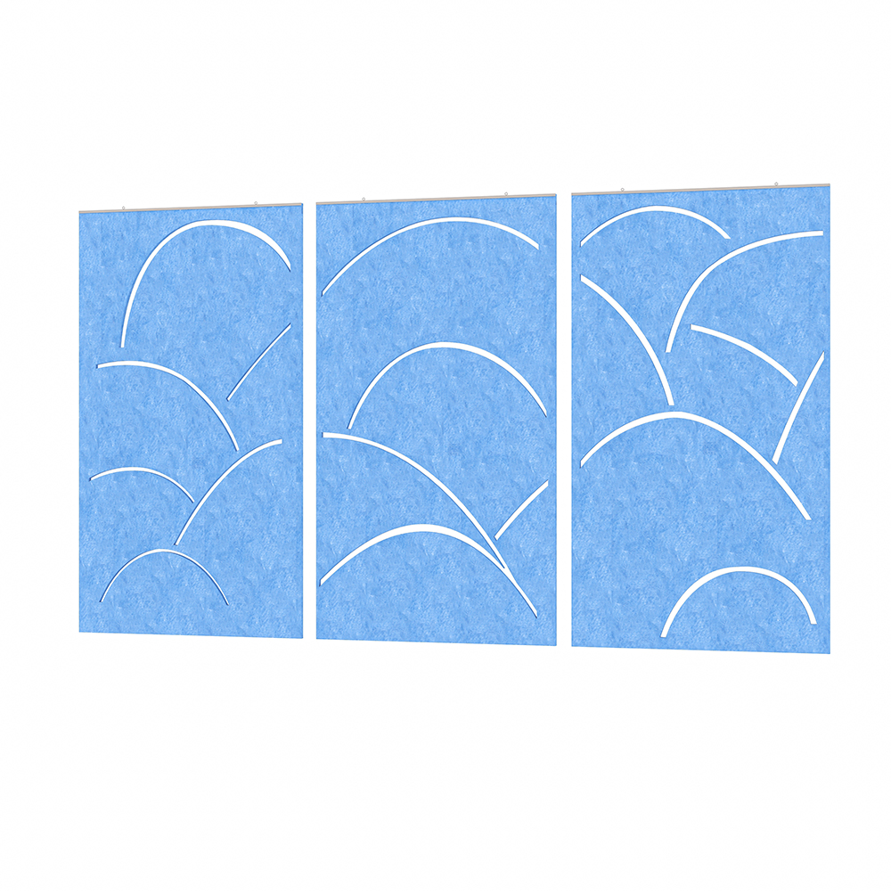 eSCAPE Series Acoustic Wall Art | 3-Panel Rolling Hills