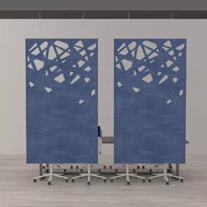 eSCAPE Suspended Acoustic Panels Shattered Glass