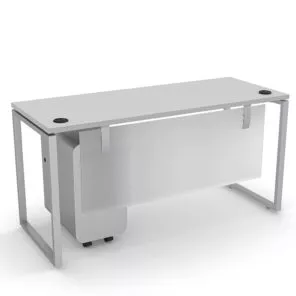 Indigo Series 2X5 Desk Silver Box Legs