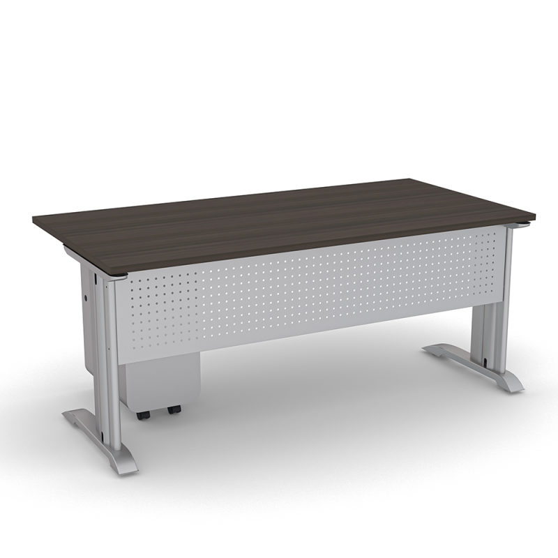 Indigo Desk 3X6 C-Leg Silver