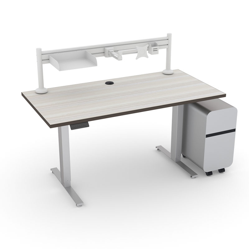 Electric SitStand Desk with Accessory Rail 60X30 Quantum II Series