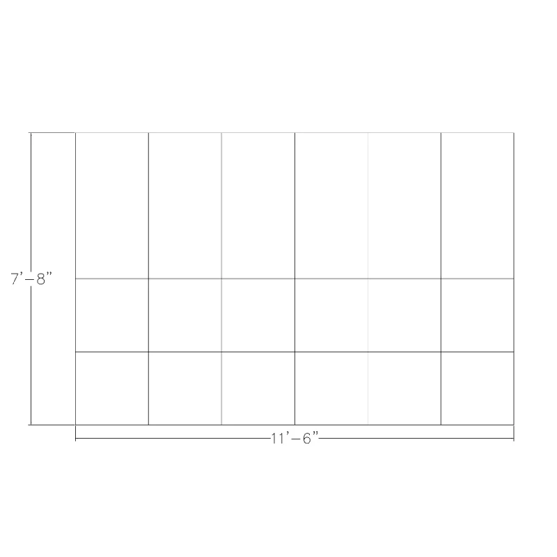 eSCAPE Geometric Acoustic Wall Tiles Squares Footprint