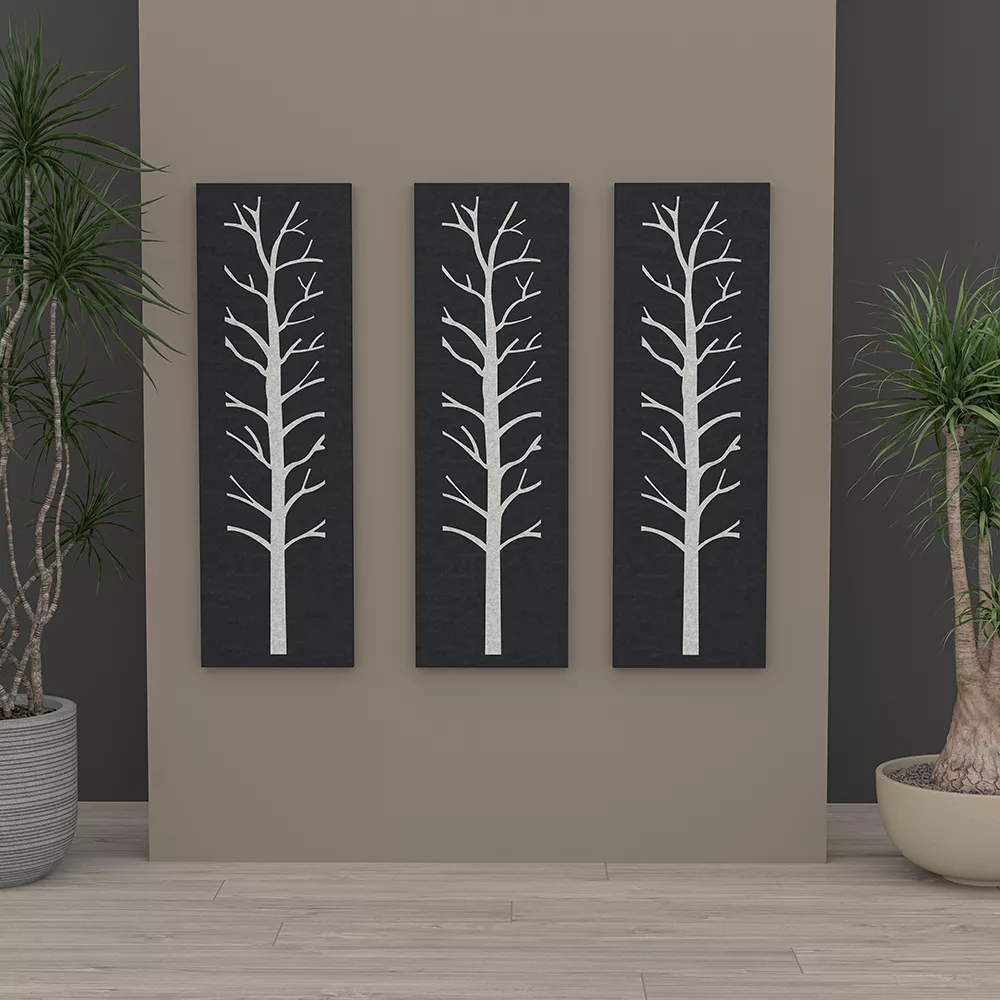 Winter Tree 3-Panel eSCAPE Acoustic Wall Art