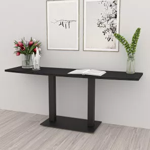 Harmony Office Table Series 20x70 Arc Rectangle Console Table Double Post Base