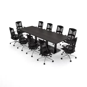 Harmony Rectangular Conference Table And 10 Chairs Bundle