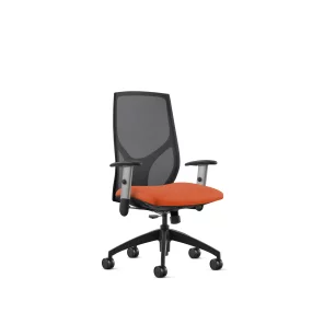 Vault Mid Back Task Chair With Arms Tangerine