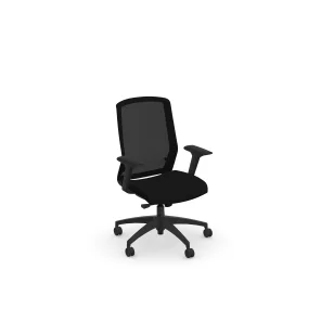 Neo Ergonomic Task Chair With Arms | Black