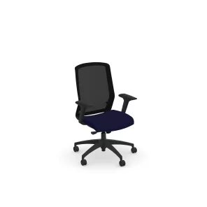Neo Ergonomic Task Chair With Arms | Federal Blue