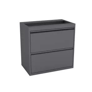 Lateral file cabinet charcoal