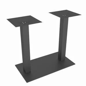 Sitting height double post base - Matte black