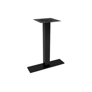 T Shaped Table Leg Sitting Height - Matte Black