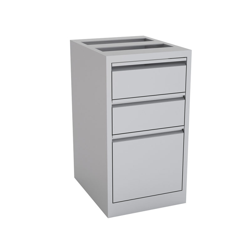 Box Box File Cabinet Silver